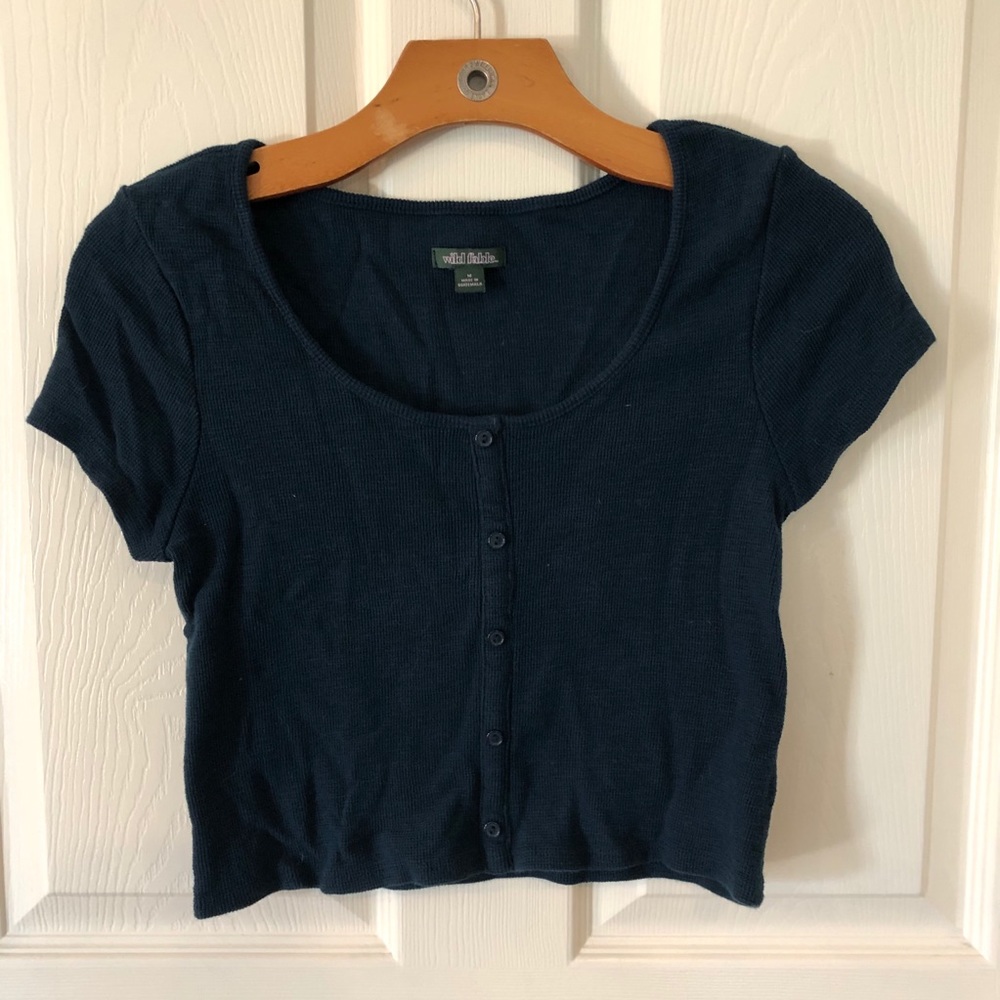 Wild Fable Short-Sleeve Crop Top